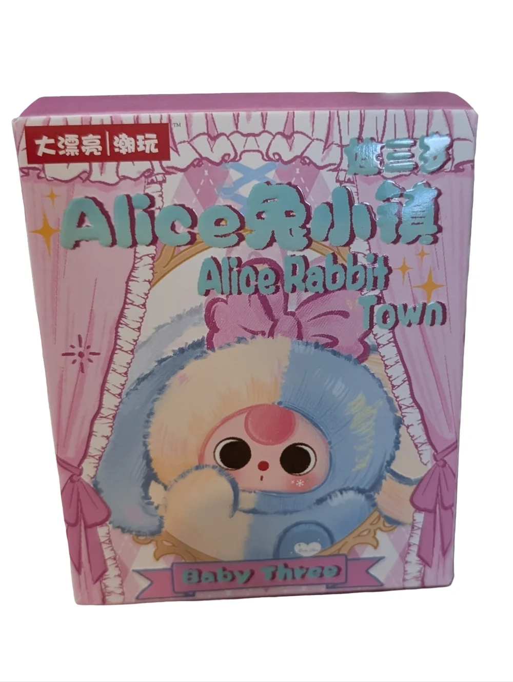 Baby Three ALICE Rabbit Town Plush - Peach Ripple
